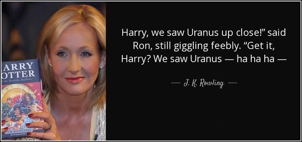 Harry, we saw Uranus up close!  , , , , , ,  