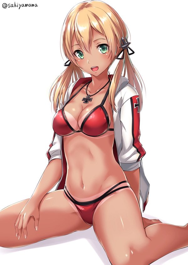 Prinz Eugen - NSFW, Kantai collection, Anime art, Anime Ero, Anime, Prinz Eugen