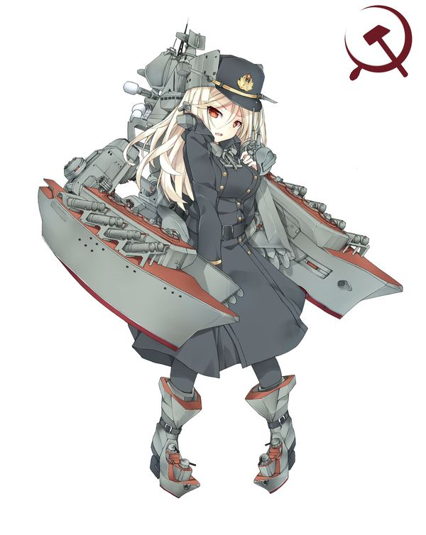 Soviet KanColle Modern Warfare: cruiser Slava (Project 1164 Atlant class guided missile cruisers) Kantai Collection, Anime Art, , 