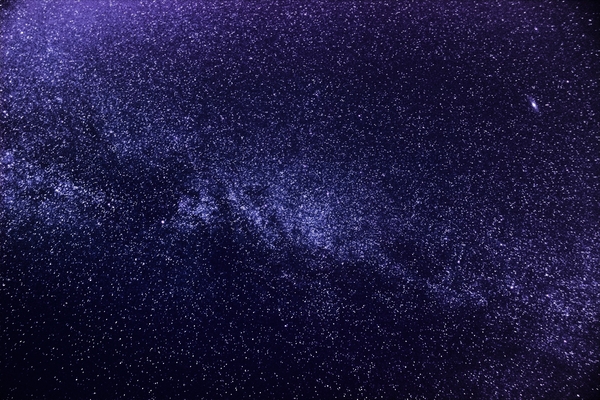 Млечный путь и туманность Андромеды