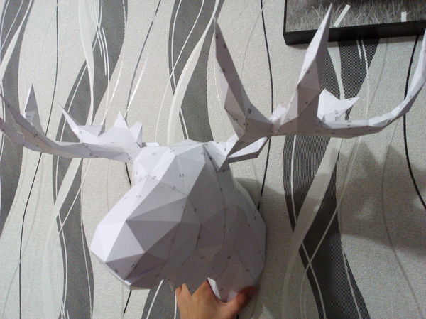 Elk - My, Pepakura, Papercraft, Elk