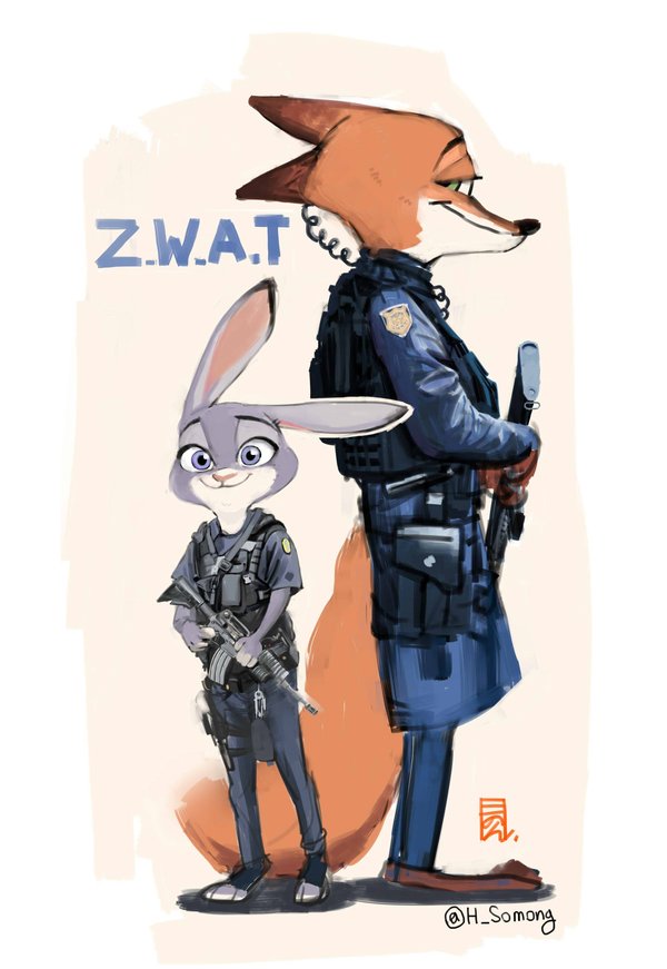 Z.W.A.T SWAT, , Judy Hopps,   , , Nick Wilde