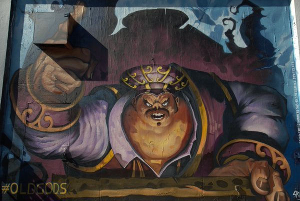 Graffiti Wake of the Old Gods - Hearthstone, Ancient gods, , Graffiti, Street art, Longpost