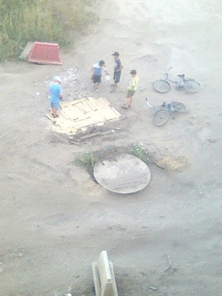 In Chuvashia, children repaired a road that officials could not repair for more than 3 years - Road, Chuvashia, Children, Pit, Longpost