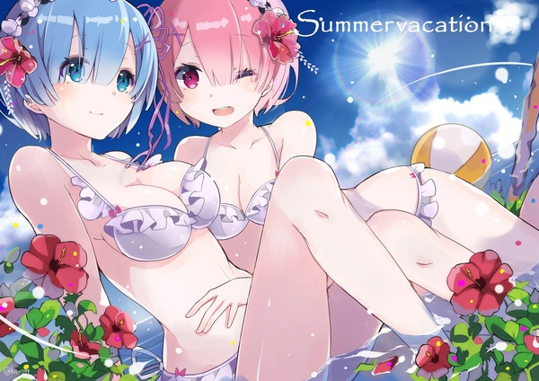 Rem and Ram - Аниме, Rem, Ram, Re:Zero Kara, Anime Art, Rem (Re:Zero Kara), Ram (Re:Zero Kara)