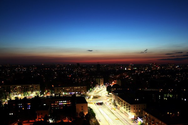 City before bed - My, Photo, Night, Town, Kiev