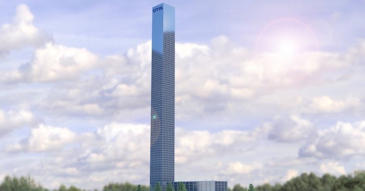 Test tower. Испытательная башня Otis. Небоскреб в Серпухове. Башня Менара лифт. Серпухов башня для лифтов.