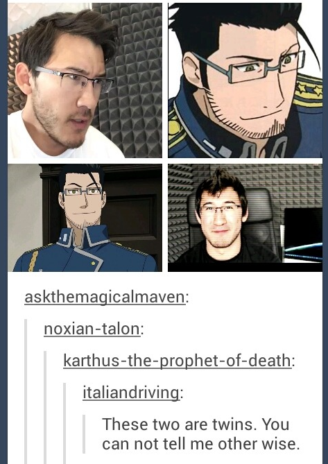 Well, it's really similar. - Fullmetal alchemist, Markiplier, Youtuber, Similarity