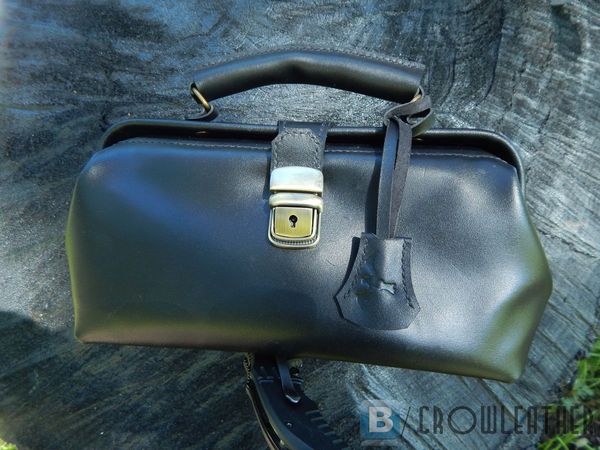 Doctor's bag - My, Leather, Needlework, Handmade, Сумка, Sacvoyage, Longpost