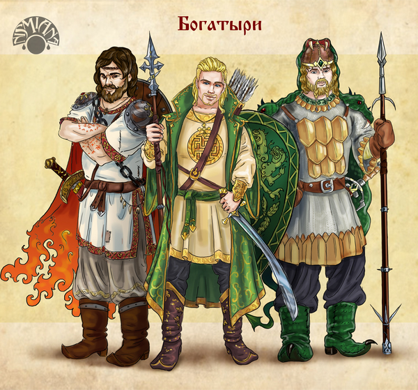 Concept art based on Russian fairy tales - My, Russian tales, Bogatyr, Drawing, Concept Art, Photoshop, Epics, Longpost