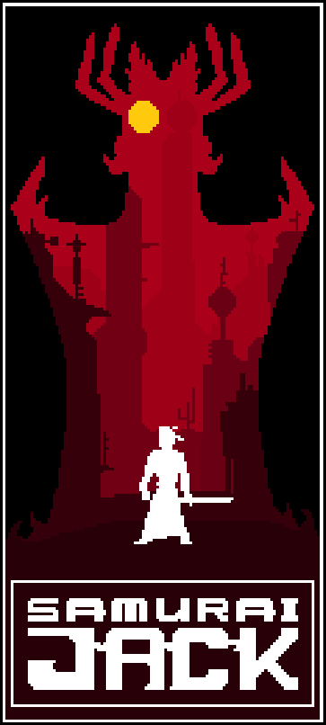 Pixel Art Samurai Jack - Моё, Pixel Art, Samurai Jack, Картинки