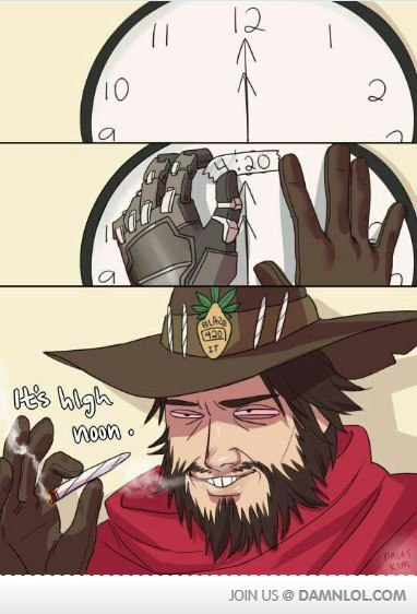 Its high noon - Overwatch, 420