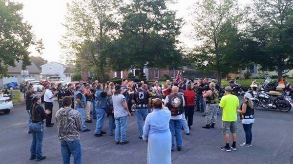 Bikers support teen with Down syndrome on his first day of high school - Bikers, Motorcyclist, Support, Teenagers, Children, School, Disease, Longpost, Motorcyclists