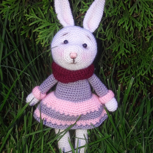 Bunny Berta - My, Knitting, Hare, Amigurumi