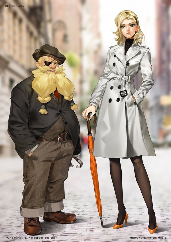 Street snaps , Overwatch, Blizzard, Torbjorn, Mercy