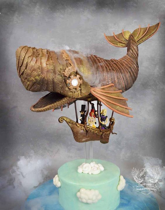 edible steampunk - Cake, Photo, Longpost, Steampunk