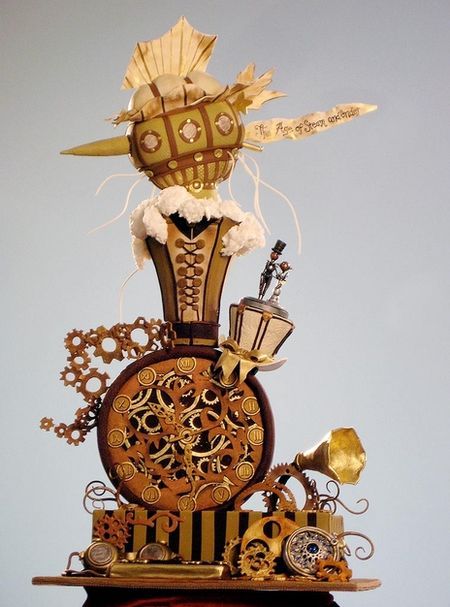 edible steampunk - Cake, Photo, Longpost, Steampunk