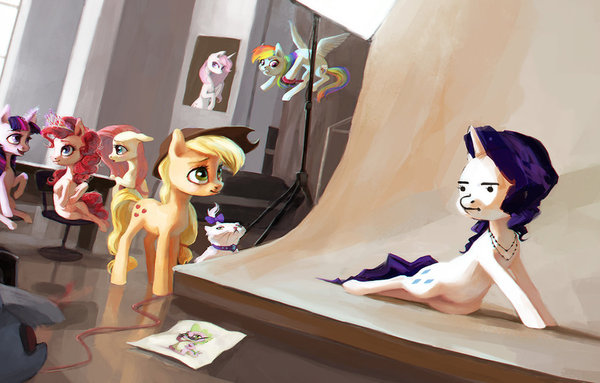 Rarity, you look fabulous! My Little Pony, Rarity, Mane 6, Opalescence