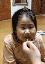 Asian way of pulling teeth - Children, Teeth, GIF