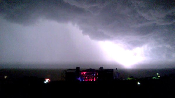 Rock festival Chernozem 2016 in Tambov ended with an epic thunderstorm - The festival, Rock, Tambov, Video