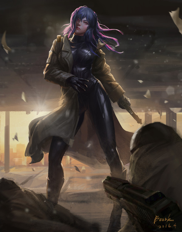 Kusanagi motoko - Anime art, Anime, Kusanagi motoko, Ghost in armor