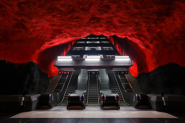 Stockholm metro - My, Metro, Stockholm, Sweden, Architecture, Photo, Longpost