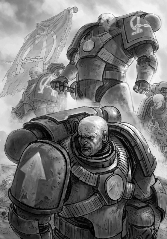 Illustrations for books on the Horus Heresy (part 4). - Warhammer 30k, Death guard, Emperor`s Children, Dark Angels, Alpha-legion, Mechanicum, Horus heresy, Art, Longpost