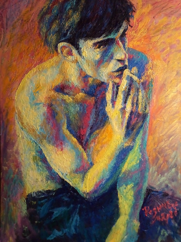 Portrait of a guy - My, Portrait, Oil painting, Margot Resnick