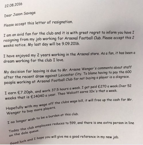 Arsenal worker resigns to save club money on transfers - Football, Arsenal, Arsene Wenger, Болельщики