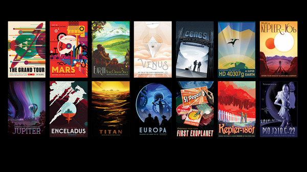 NASA is giving away space retro posters for free - Space, NASA, Poster, Planet, Art, Universe, Images