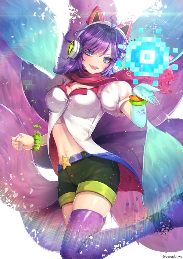 Arcade Ahri Ahri, League of Legends, , Anime Art, 