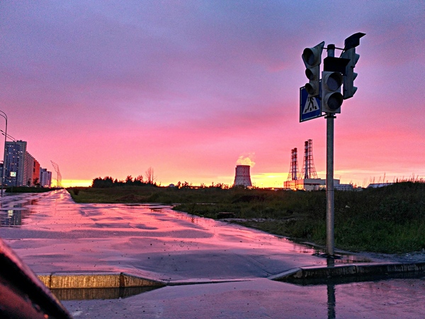 Rainy Peter - My, Saint Petersburg, Moscow, Saint Petersburg, Rain, , beauty, Sunset, After the rain, Unreal