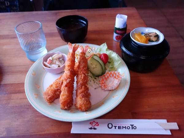Japan. Homemade fried shrimp (900 yen). Sakushima Island - My, Japan, Food, Shrimps, A restaurant, Cafe, Cheap, Island, Russian
