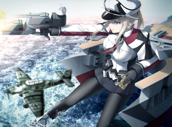 Graf Zeppelin - Kantai Collection, Anime Art, Graf Zeppelin, Аниме, Stuka, Ju-87