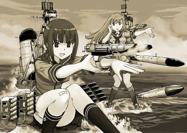 Kuma-class light cruisers Kitakami subclass - Kantai collection, Anime art, Anime, Kitakami, Ooi