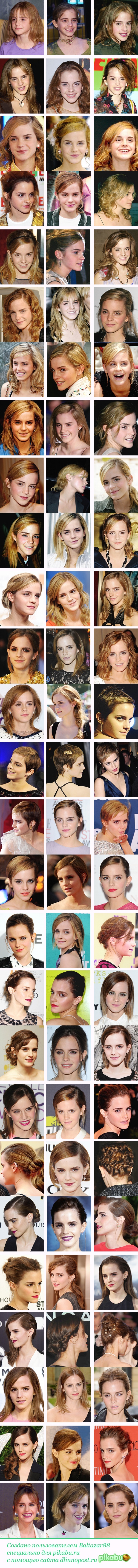How has Emma Watson's hair changed? - Emma Watson, Прическа, Celebrities, Longpost