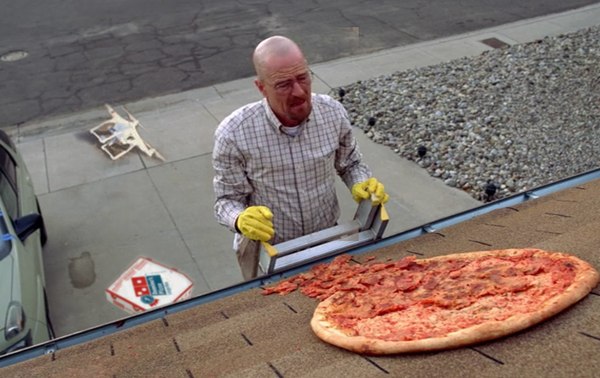 When I ordered a pizza using a drone - Pizza, Breaking Bad, Drone