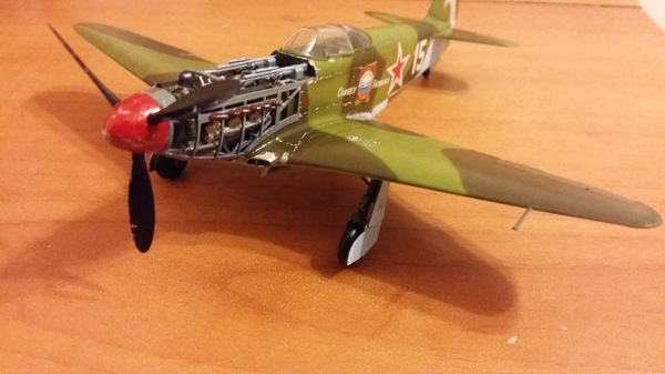 The first attempt to build a medel Yak3 - My, , Prefabricated model, Painting, Longpost