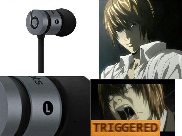 I apologize - Anime, Death note, Light Yagami, L Lawliet, Headphones