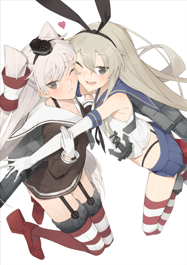 Kanmusu - Anime, Kantai collection, Shimakaze, Amatsukaze, Anime art