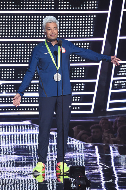 Jimmy Fallon as Ryan Lochte at the 2016 MTV Video Music Awards - Jimmy Fallon, Humor, Funny, Olympiad, , Joke
