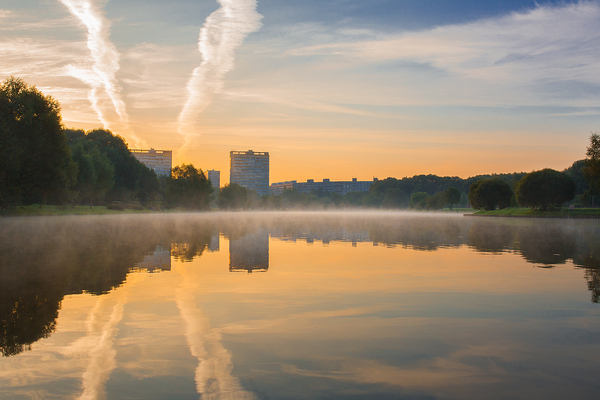 Dawn in Moscow - My, Moscow, Landscape, The nature of Russia, Nature, Photographer, 
