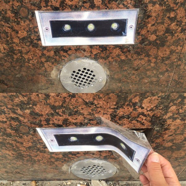 In Tyumen, instead of replacing the lighting on the embankment, stickers with the image of light bulbs were used - Tyumen, news, Saving, Vandalism