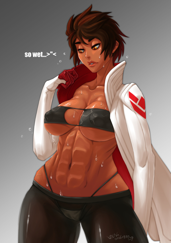 After Training - NSFW, , Art, Strong girl, Pokemon GO, 