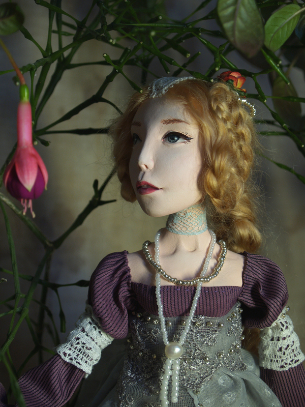 Boudoir doll Liza - My, Doll, , Author's toy, Handmade, Creation, Longpost, Handmade dolls