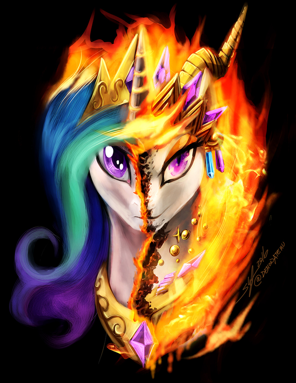 Celestial Flare My Little Pony, Princess Celestia, Solar Flare