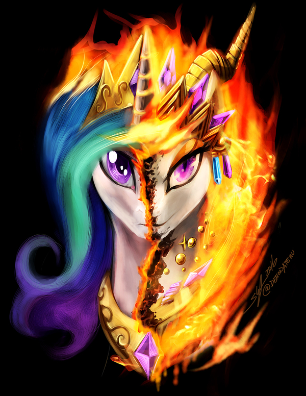 Celestial Flare - My Little Pony, Princess Celestia, Solar Flare