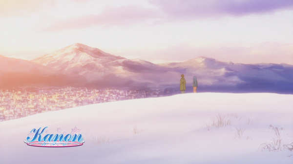 Sunset morning screenshots from Kanon (anime) - Kanon, Anime, Winter, Screenshot, Longpost