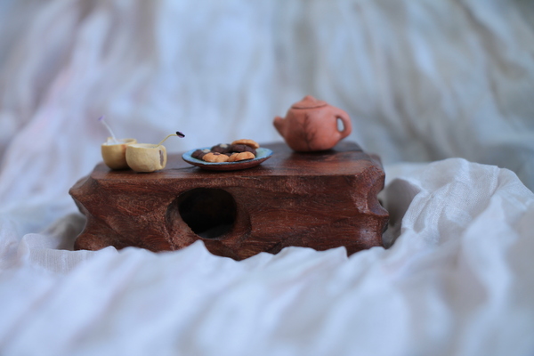 Warm tea on the first day of autumn - Miniature, My, Longpost, Autumn, Tea, Cookies