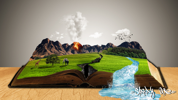 Photo manipulation - The book of life (Photoshop SpeedArt) - Life, , Books, Manipulation, Photo, Photoshop, Photomanipulation, My